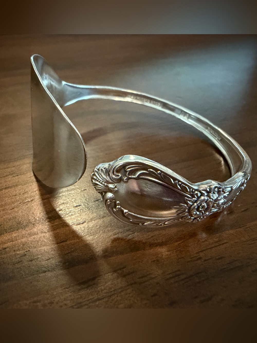 Silverware Spoon Bangle Bracelet